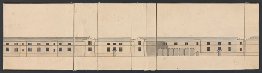 Cobham Hall, Kent: fasadetegning av stallene
