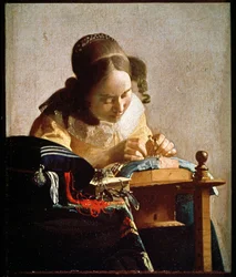 Kniplingsmakeren, ca. 1658–1660 (olje på lerret)
