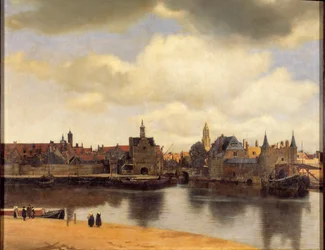 Utsikt over byen Delft
