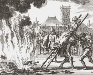 En heks dømt til å bli brent levende i 1500-tallets Holland