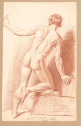 Stående naken mann, sett bakfra (3. premie 1811)