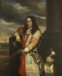 Engel de Ruyter (1649-83). Viseadmiral, sønn av Michiel Adriaensz de Ruyter Portrett av Engel de Ruyter