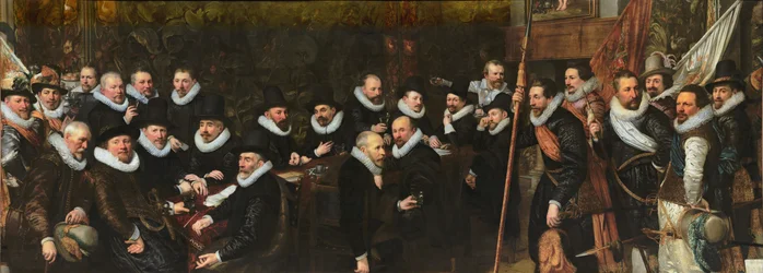 Mottakelse av borgervakten ved Saint Sebastian-området av Haag kommune, 1618