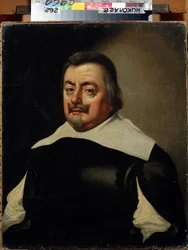 Portrett av en mann med kurass. (Portrett av en mann med kurass). Maleri av Jan Anthonisz van Ravesteyn (1572-1657). 1600-talls nederlandsk kunst. Regionalt W. Wereshchagin kunstmuseum, Mykolaiv, Ukraina