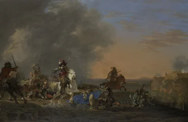 Kavaleriangrep ved solnedgang