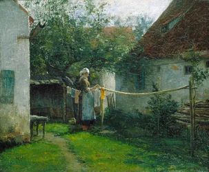 Wash Day (olje på lerret)