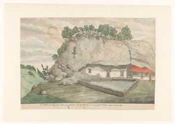 Adam's Berg (Mulkirigala), Inngang til bilderommene hugget inn i klippene