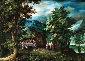 Jan Brueghel (I) Abraham og englene i Mamre