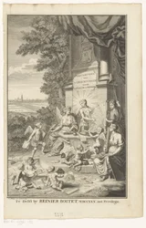 Allegori om Haags historie Tittelside for: Jacob de Riemer, Beschryving van 