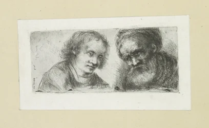 ung i gamle mann The Compleat Work of Etchings av John Chalon / Oeuvre Complette des Eaux Fortes av Jean Chalon (serietittel)
