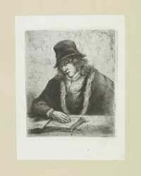 Lezende mann setter hakke The Compleat Work of Etchings av John Chalon / Oeuvre Complette des Eaux Fortes av Jean Chalon (serietittel)
