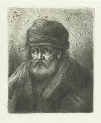 Gammel mann med skjegg og hatt