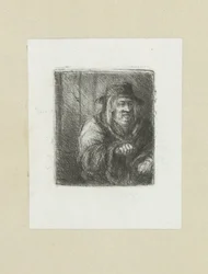 Oude mann satte mantel i hakke The Compleat Work of Etchings av John Chalon / Oeuvre Complette des Eaux Fortes av Jean Chalon (serietittel)