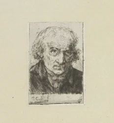 Volwassen mann, til høyre The Compleat Work of Etchings av John Chalon / Oeuvre Complette des Eaux Fortes av Jean Chalon (serietittel)