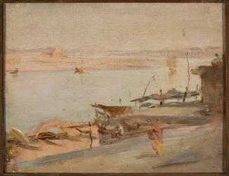 Benares, Ganges. Fra en reise til India