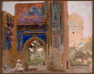 Samarkand - Gur Emir, Tamerlans mausoleum. Fra en reise til Turkestan