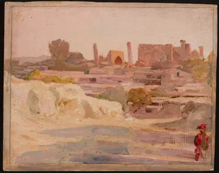 Samarkand - oversiktsbilde. Fra en reise til Turkestan
