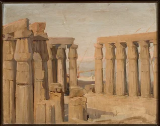 Tempel i Luxor. Fra en reise til Egypt