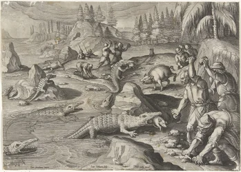 Krokodillenvangst Jachttaferelen (serietittel) Jakten på vilt, fugl og fisk i Bestiary (serietittel)