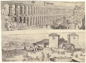 Akvedukten ved Segovia og slottet i Madrid, 1500-1599.