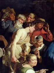 Hyrdenes tilbedelse, etter 1628 (detalj av 247420)