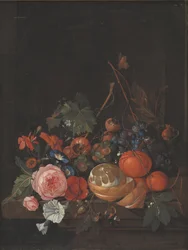 Blomster og frukt