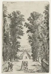 Terrasse i en park