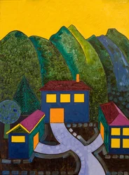 Sosiale relasjoner, 2006 (olje på tre)