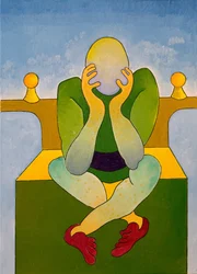 The King of all Frogs, 2007 (olje på lerret)