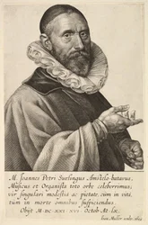 Portrett av Jans Pietersz Sweelinck, pub. 1624 (gravering)