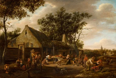 Bønder danser på et vertshus, ca. 1646-8