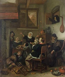 Interiørscene, ca.1660-70