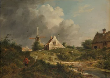 Utsikt over den forfalne vollen i Amsterdam 