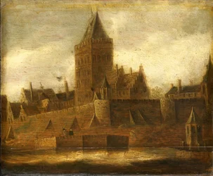 Utsikt over Valkhof i Nijmegen, ca. 1650 (olje på panel)