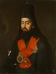 Portrett av erkebiskop Pavel Ponomarev av Rostov og Jaroslavl 1745-1806, 1836