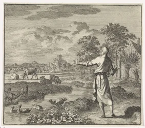 Emblem: Beitemark Landskap med eng