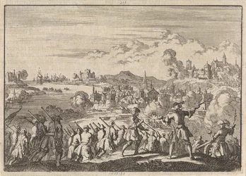 Fransk erobrer under Pointis Carthagena i Sør-Amerika, 1697