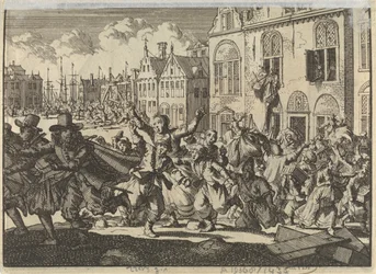 Opprør i Enkhuizen der husene til viseadmiralene Kwast og Turk blir ødelagt, 1635