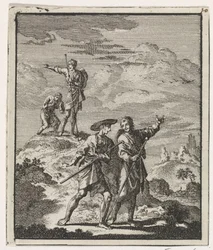 Pilegrimer i et fjellandskap