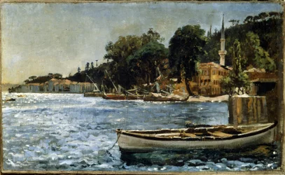 Utsikt over Bebek nær Konstantinopel (i dag distriktet Istanbul). Utsikt over Bebek nær Konstantinopel. Maleri av Jan Alojzy Matejko (1838-1893)