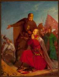 Władysław Jagiełło og Witold ber før slaget ved Grunwald