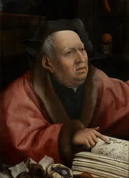 Detalj av Death and the Miser, ca. 1515-21 (olje på panel)