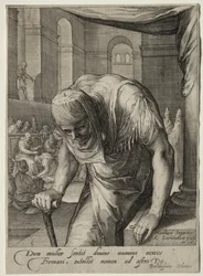 Heltinner fra Det nye testamente: Den forkrøplede kvinnen helbredet av Kristus.