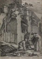 Profeten Elie ankommer huset til Sareptas" Enke, 1604