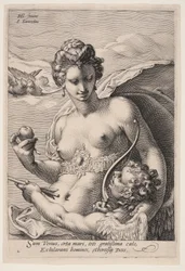 Venus og Cupid, fra Tre gudinner