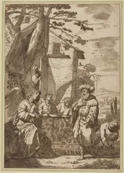 Abraham underholder englene
