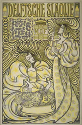Plakat for Delft-salatolje, 1894