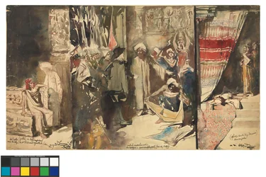 Stor indisk triptyk