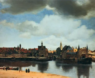 Utsikt over Delft, Nederland, etter brannen, c1658.
