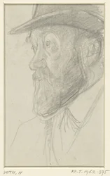 Portrett av billedhuggeren Lambertus Zijl